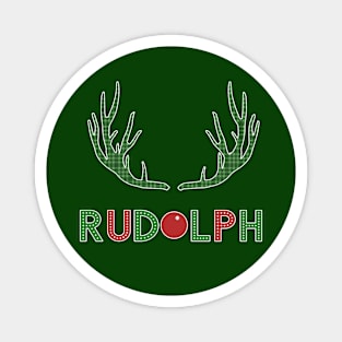 Christmas Rudolph X-mas Gift Magnet